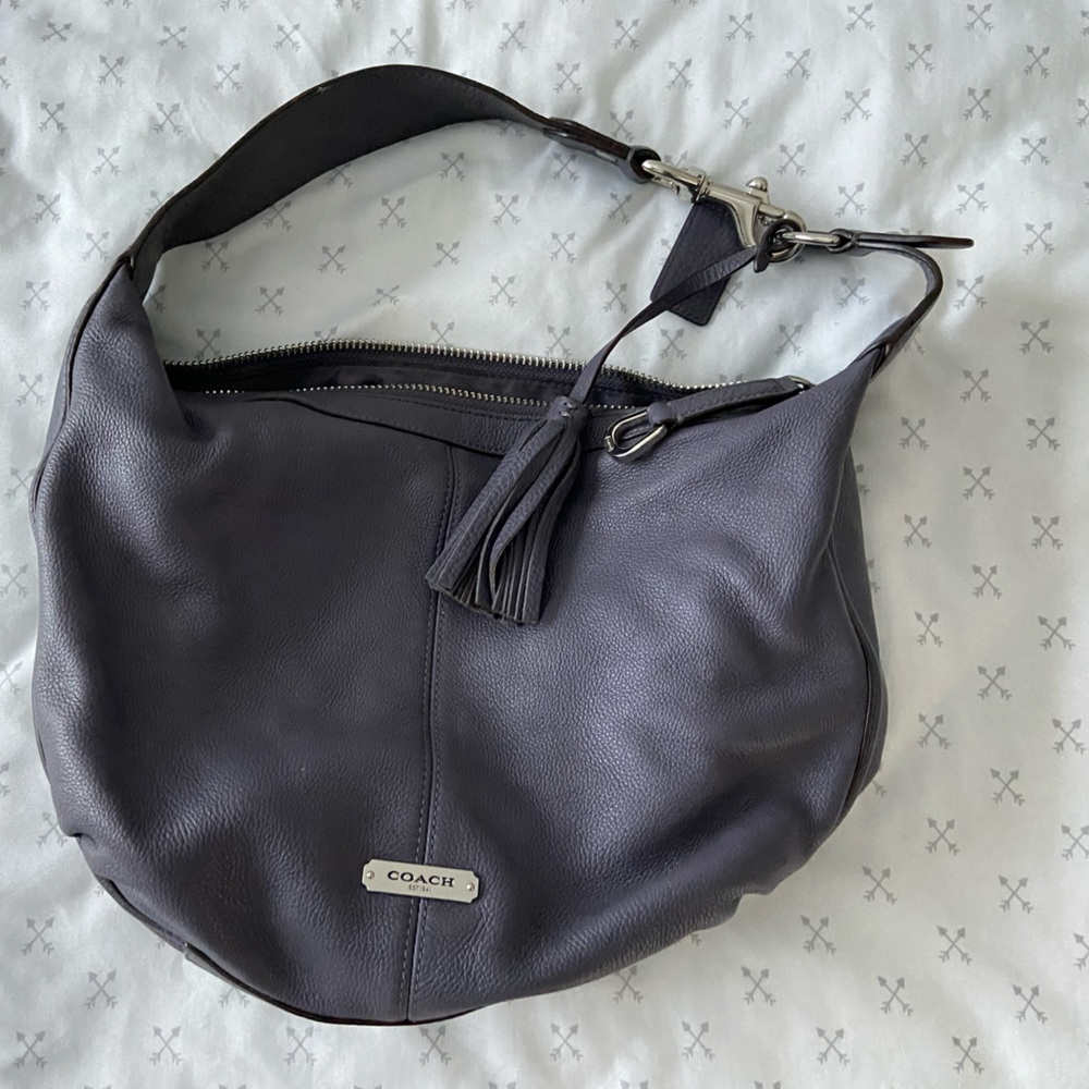 Coach Avery leather small hobo bag